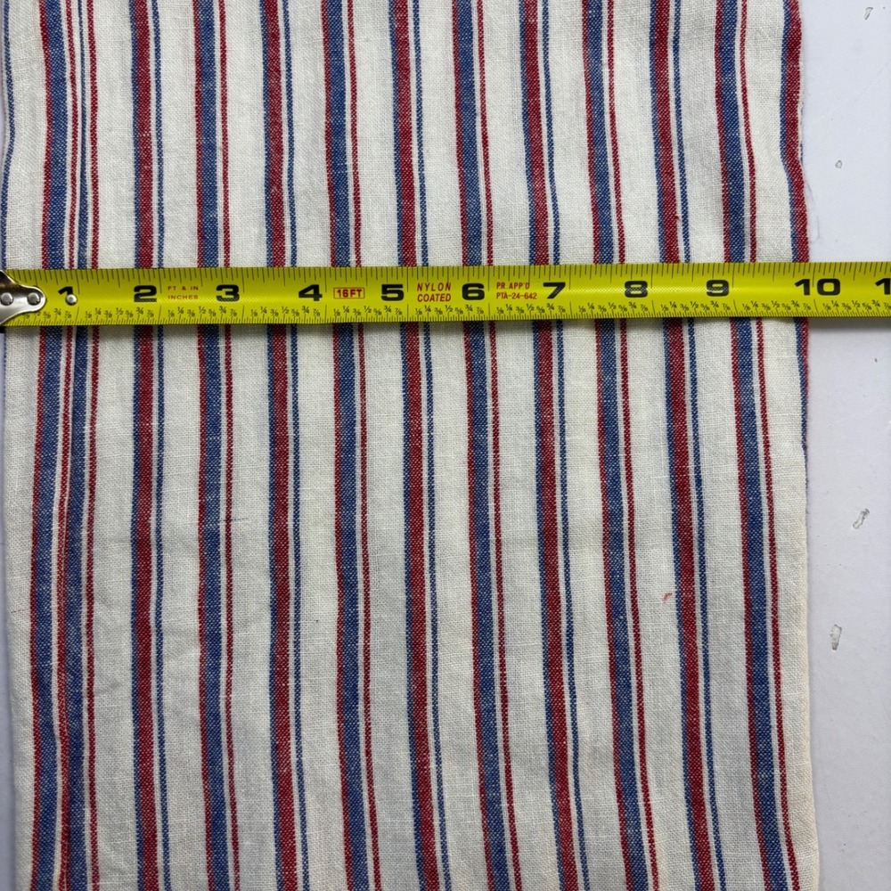 Per Se Women XL Red Blue White Striped Linen Blend Drawstring Pants NWT - Picture 10 of 11